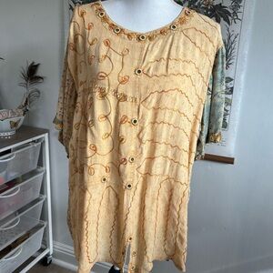 Vintage Tienda Ho Women's Patchwork Top One Size